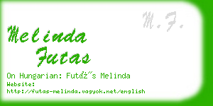 melinda futas business card